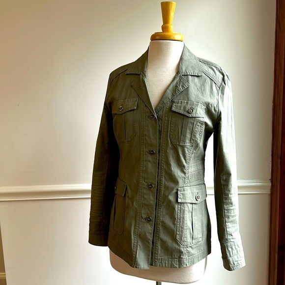 Tribal Cotton Utility Jacket Army Olive Green XS - Picture 1 of 8